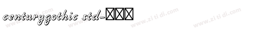 centurygothic std字体转换